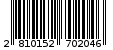 Γραμμωτός κωδικός 2810152702046