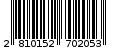 Γραμμωτός κωδικός 2810152702053