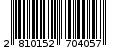 Γραμμωτός κωδικός 2810152704057