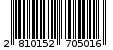 Γραμμωτός κωδικός 2810152705016