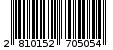 Γραμμωτός κωδικός 2810152705054