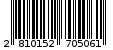 Γραμμωτός κωδικός 2810152705061