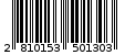Γραμμωτός κωδικός 2810153501303