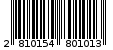 Γραμμωτός κωδικός 2810154801013