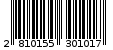 Γραμμωτός κωδικός 2810155301017