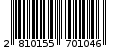 Γραμμωτός κωδικός 2810155701046