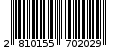 Γραμμωτός κωδικός 2810155702029