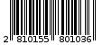 Γραμμωτός κωδικός 2810155801036