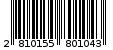 Γραμμωτός κωδικός 2810155801043