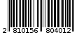 Γραμμωτός κωδικός 2810156804012