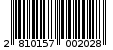 Γραμμωτός κωδικός 2810157002028