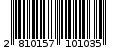 Γραμμωτός κωδικός 2810157101035