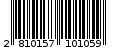 Γραμμωτός κωδικός 2810157101059