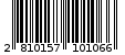 Γραμμωτός κωδικός 2810157101066