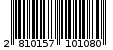 Γραμμωτός κωδικός 2810157101080