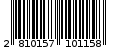 Γραμμωτός κωδικός 2810157101158