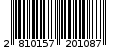 Γραμμωτός κωδικός 2810157201087