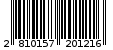 Γραμμωτός κωδικός 2810157201216