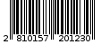 Γραμμωτός κωδικός 2810157201230