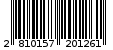 Γραμμωτός κωδικός 2810157201261