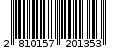 Γραμμωτός κωδικός 2810157201353