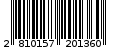 Γραμμωτός κωδικός 2810157201360