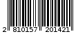 Γραμμωτός κωδικός 2810157201421