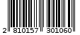 Γραμμωτός κωδικός 2810157301060