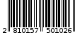 Γραμμωτός κωδικός 2810157501026
