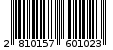 Γραμμωτός κωδικός 2810157601023