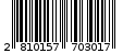 Γραμμωτός κωδικός 2810157703017
