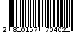 Γραμμωτός κωδικός 2810157704021