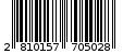 Γραμμωτός κωδικός 2810157705028