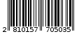 Γραμμωτός κωδικός 2810157705035