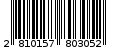 Γραμμωτός κωδικός 2810157803052