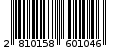 Γραμμωτός κωδικός 2810158601046