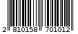 Γραμμωτός κωδικός 2810158701012