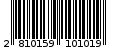Γραμμωτός κωδικός 2810159101019
