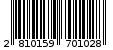 Γραμμωτός κωδικός 2810159701028
