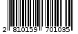 Γραμμωτός κωδικός 2810159701035