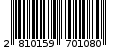 Γραμμωτός κωδικός 2810159701080