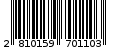 Γραμμωτός κωδικός 2810159701103