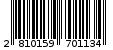 Γραμμωτός κωδικός 2810159701134
