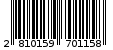 Γραμμωτός κωδικός 2810159701158