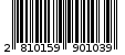 Γραμμωτός κωδικός 2810159901039