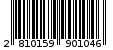 Γραμμωτός κωδικός 2810159901046