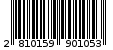 Γραμμωτός κωδικός 2810159901053