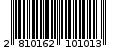 Γραμμωτός κωδικός 2810162101013