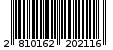 Γραμμωτός κωδικός 2810162202116