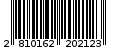 Γραμμωτός κωδικός 2810162202123
